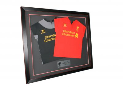 Liverpool FC double framed shirt